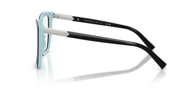 Tiffany TF2278 in Black On Tiffany Blue / Demo Lens (8055) - Alternate View