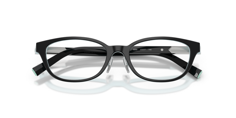 Tiffany TF2280D in Black On Tiffany Blue / Demo Lens (8055) - Side View