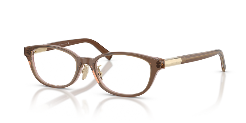 Tiffany TF2280D in Brown Transparent On Pink / Demo Lens (8255) - Alternate View