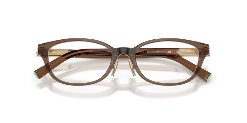 Tiffany TF2280D in Brown Transparent On Pink / Demo Lens (8255) - Alternate View