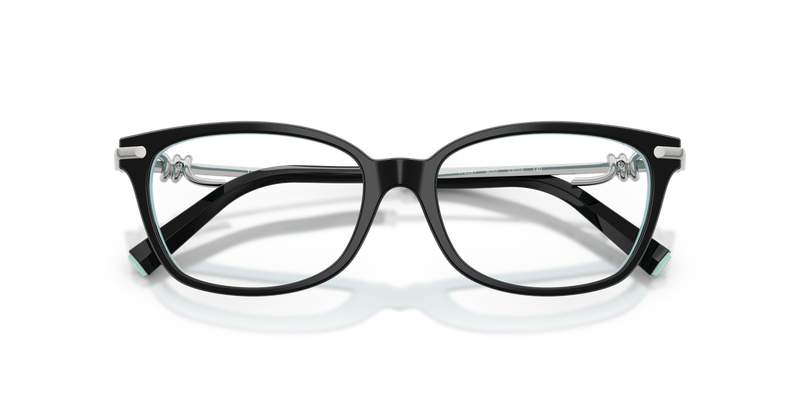Tiffany TF2281 in Black On Tiffany Blue / Demo Lens (8055) - Alternate View