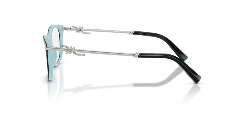 Tiffany TF2281 in Black On Tiffany Blue / Demo Lens (8055) - Alternate View