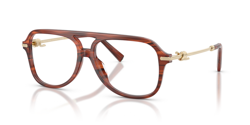 Tiffany TF2283 in Ruby Striped Havana / Demo Lens (8440) - Alternate View