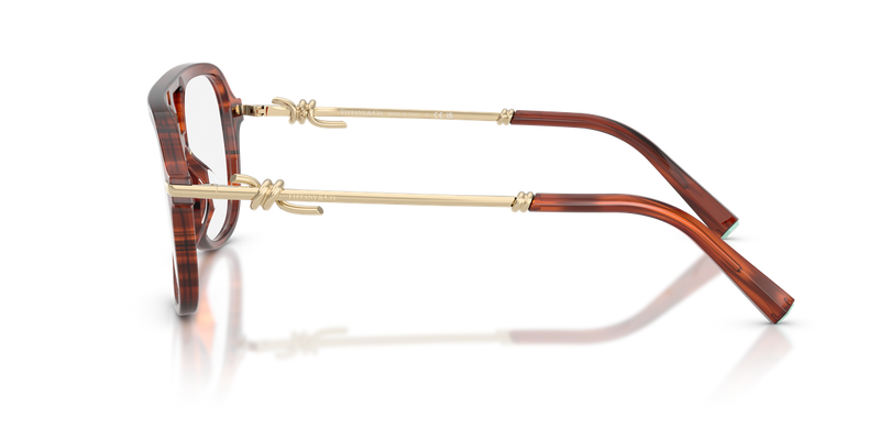 Tiffany TF2283 in Ruby Striped Havana / Demo Lens (8440) - Alternate View