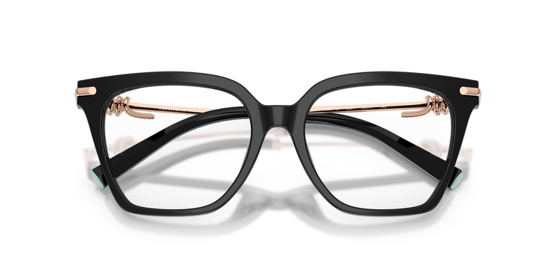 Tiffany TF2284B in Black / Demo Lens (8001) - Side View