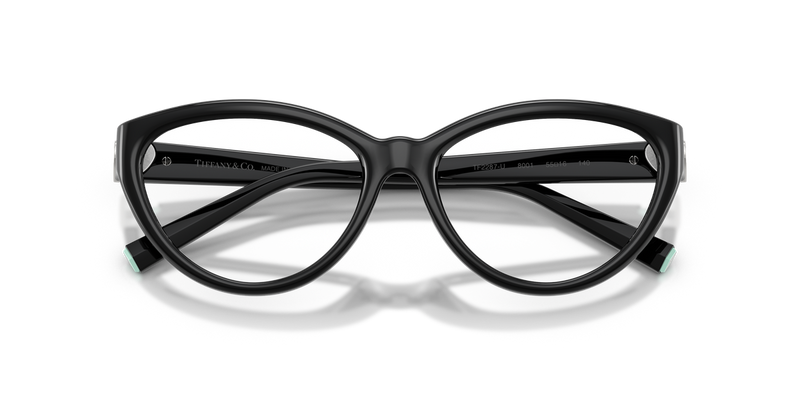 Tiffany TF2287U in Black / Demo Lens (8001) - Side View