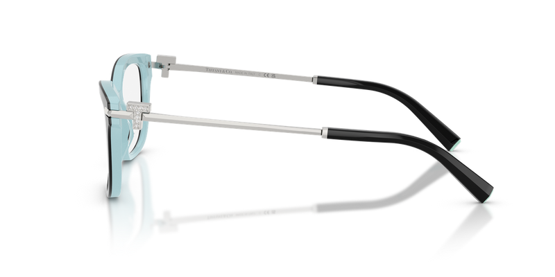 Tiffany TF2288BF in Black On Tiffany Blue / Demo Lens (8055) - Alternate View