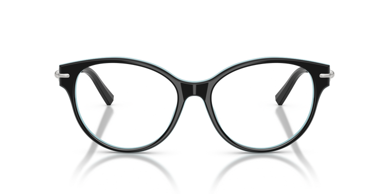 Tiffany TF2289F in Black On Tiffany Blue / Demo Lens (8055) - Alternate View