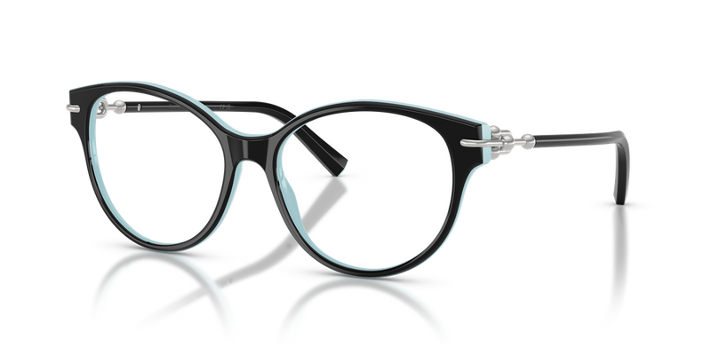 Tiffany TF2289 in Black On Tiffany Blue / Demo Lens (8055) - Alternate View