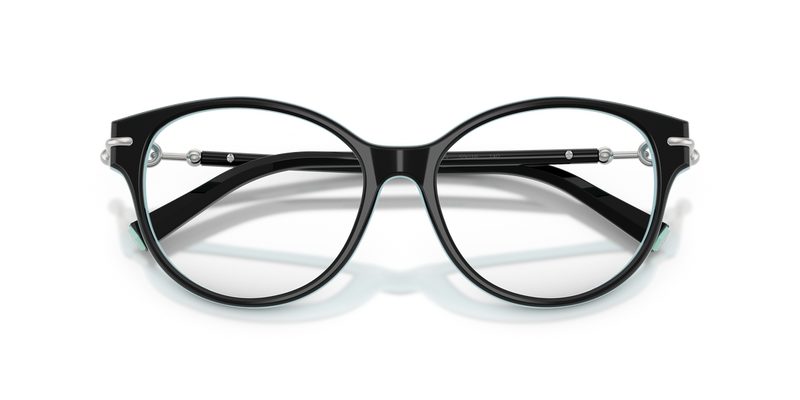 Tiffany TF2289 in Black On Tiffany Blue / Demo Lens (8055) - Alternate View