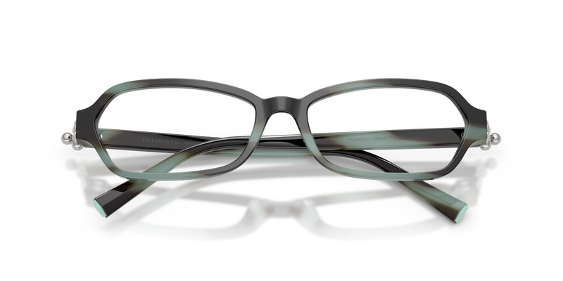Tiffany TF2293U in Striped Black Tiffany / Demo Lens (8443) - Alternate View