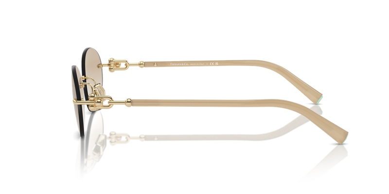 Tiffany TF3104D in Pale Gold / Grey Gradient (617811) - Alternate View