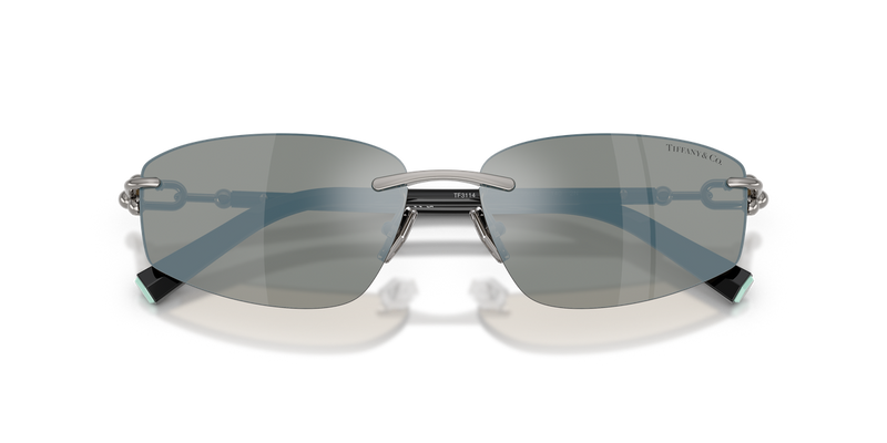 Tiffany TF3114 in Gunmetal / Grey Mirror Milky Blue (600325) - Alternate View