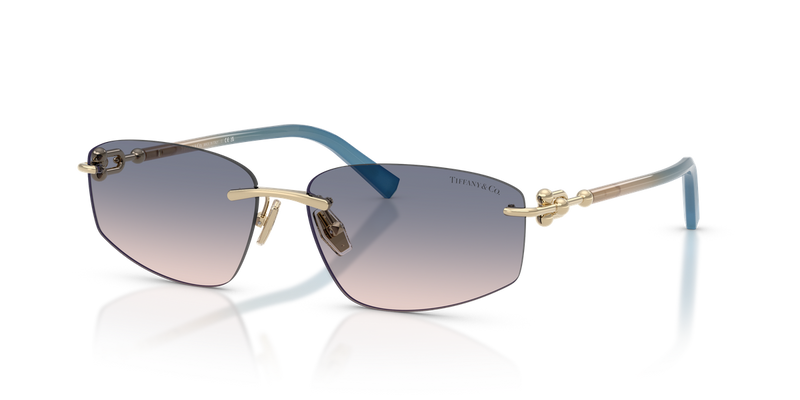 Tiffany TF3114 in Pale Gold / Light Brown Gradient Blue (619116) - Alternate View