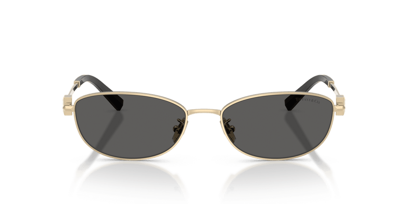 Tiffany & Co. TF3115 in Pale Gold / Dark Grey (6021S4) - Front View