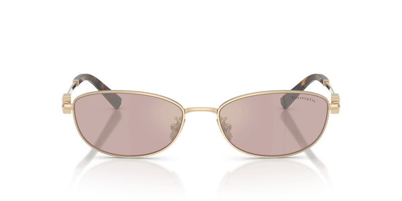 Tiffany & Co. TF3115 in Pale Gold / Light Violet Mirror Internal (6189VS) - Back View