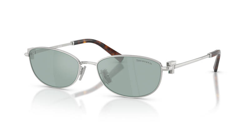 Tiffany TF3115 in Silver / Light Azure Mirror Silver (600165) - Front View