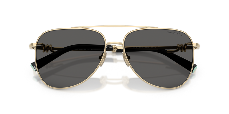 Tiffany TF3116 in Pale Gold / Dark Grey (6021S4) - Side View
