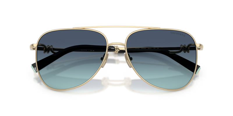 Tiffany TF3116 in Pale Gold / Azure Gradient Blue (62029S) - Alternate View
