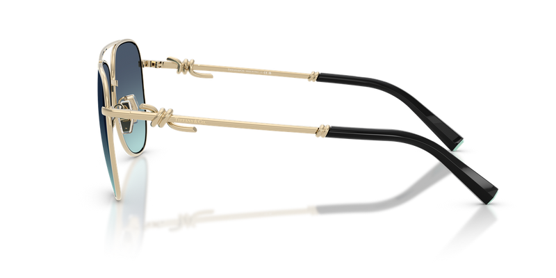 Tiffany TF3116 in Pale Gold / Azure Gradient Blue (62029S) - Alternate View