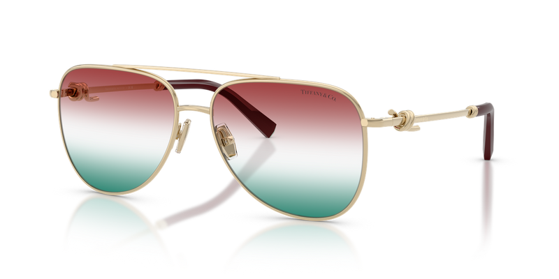 Tiffany TF3116 in Pale Gold / Gradient Green Bordeaux (6230EL) - Alternate View