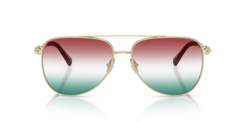 Tiffany TF3116 in Pale Gold / Gradient Green Bordeaux (6230EL) - Alternate View