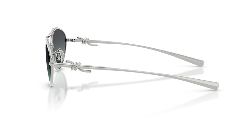 Tiffany TF3117 in Silver / Azure/Dark Grey (60012G) - Back View