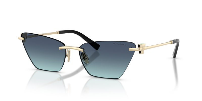 Tiffany TF3120 in Pale Gold / Azure Gradient Blue (60219S) - Alternate View