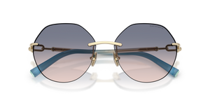 Pale Gold / Light Brown Gradient Blue (619116)