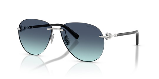 Tiffany TF3124 - Silver / Azure Gradient Blue (60019S)
