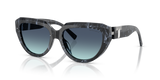 Striped Black / Azure Gradient Blue (84349S)