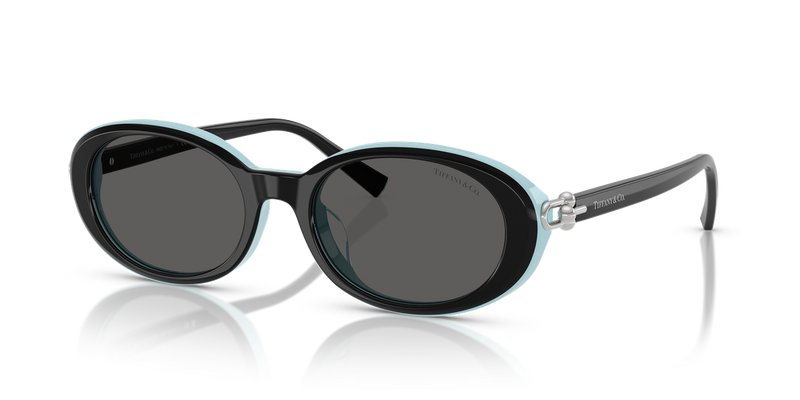 Tiffany TF4242D in Black On Tiffany Blue / Dark Grey (8055S4) - Alternate View