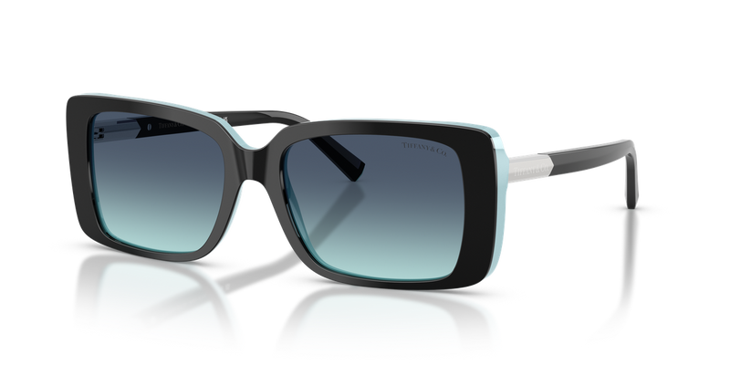 Tiffany TF4249F in Black On Tiffany Blue / Azure Gradient Blue (80559S) - Alternate View