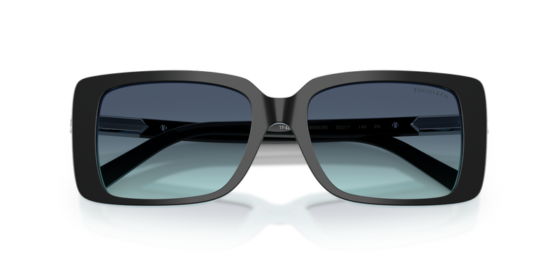 Tiffany TF4249F in Black On Tiffany Blue / Azure Gradient Blue (80559S) - Alternate View