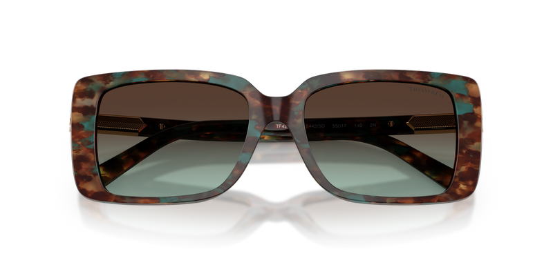 Tiffany TF4249F in Brown Tiffany Havana / Azure Gradient Brown (84425D) - Alternate View