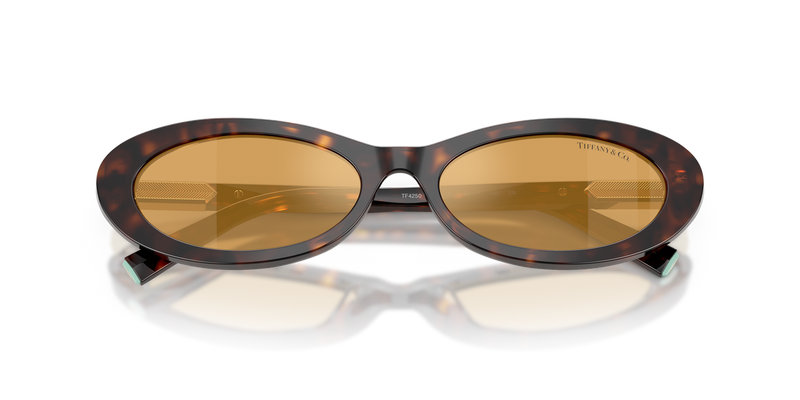 Tiffany TF4250 in Havana / Light Orange Mirror Silver Internal (801574) - Alternate View