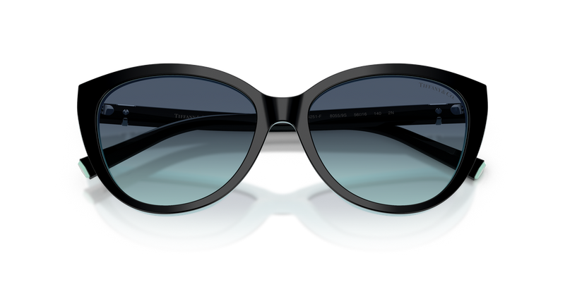 Tiffany TF4251F in Black On Tiffany Blue / Azure Gradient Blue (80559S) - Alternate View