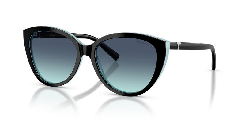 Tiffany TF4251 in Black On Tiffany Blue / Azure Gradient Blue (80559S) - Alternate View