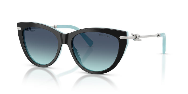 Tiffany TF4253F in Black On Tiffany Blue / Azure Gradient Blue (80559S) - Alternate View