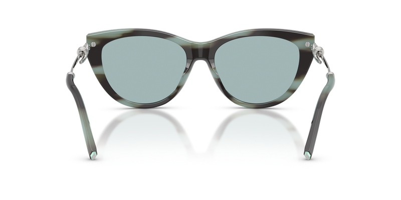 Tiffany TF4253 in Striped Black Tiffany / Light Azure Silver Mirror (84437C) - Alternate View