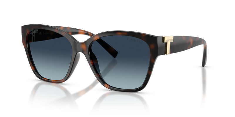 Tiffany TF4254U in Havana / Azure Gradient Blue Polarized (84554U) - Alternate View