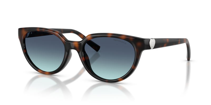 Tiffany TF4256D in Havana / Azure Gradient Blue (80159S) - Alternate View