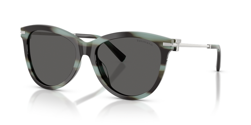 Tiffany TF4258BU in Striped Black Tiffany / Dark Grey (8443S4) - Alternate View