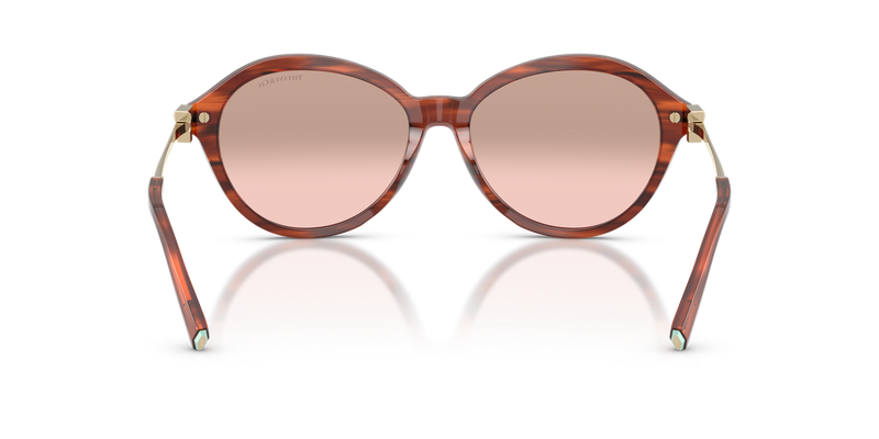 Tiffany TF4259 in Ruby Striped Havana / Light Pink Mirror Gradient Silver (84407E) - Alternate View