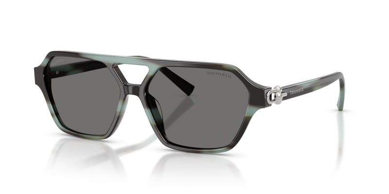 Tiffany TF4264U in Striped Black Tiffany / Dark Grey Polarized (844381) - Alternate View