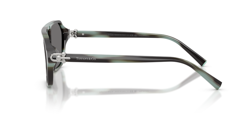 Tiffany TF4264U in Striped Black Tiffany / Dark Grey Polarized (844381) - Alternate View