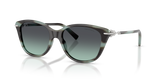 Stripe Black Tiffany / Azure Gradient Dark Grey (84432G)