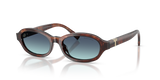 Spotted Brown Havana / Azure Gradient Blue (84219S)