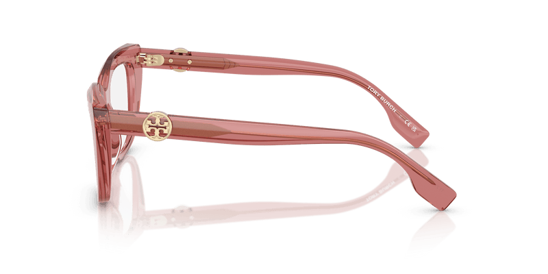 Tory Burch TY2158U in Dark Tortoise (1978) - Temple Detail