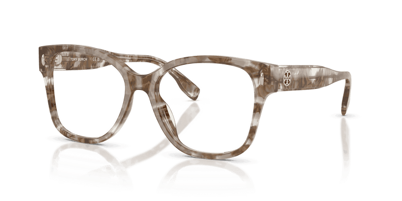Tory Burch TY2163U in Crystal Brown Tortoise (2026) - Front View
